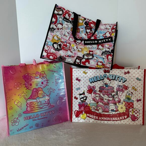 Hello Kitty 50th Anniversary Hawaii Exclusive Reusable Bag - Picture 1 of 10